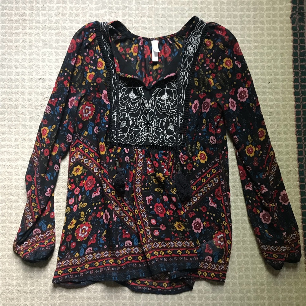 Sheer Floral Shirt